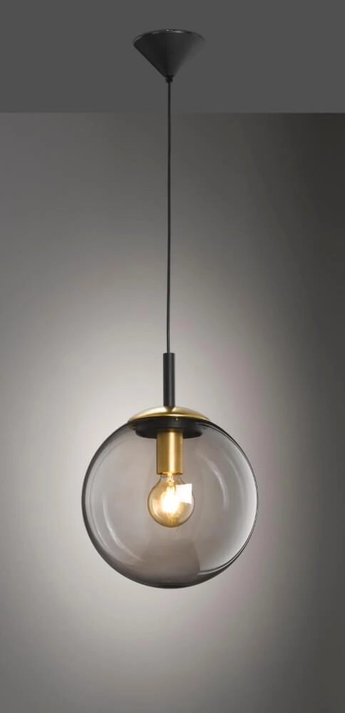 Hanging lamp with glass Dini Ø 30cm Fischer & Honsel 4001133604321