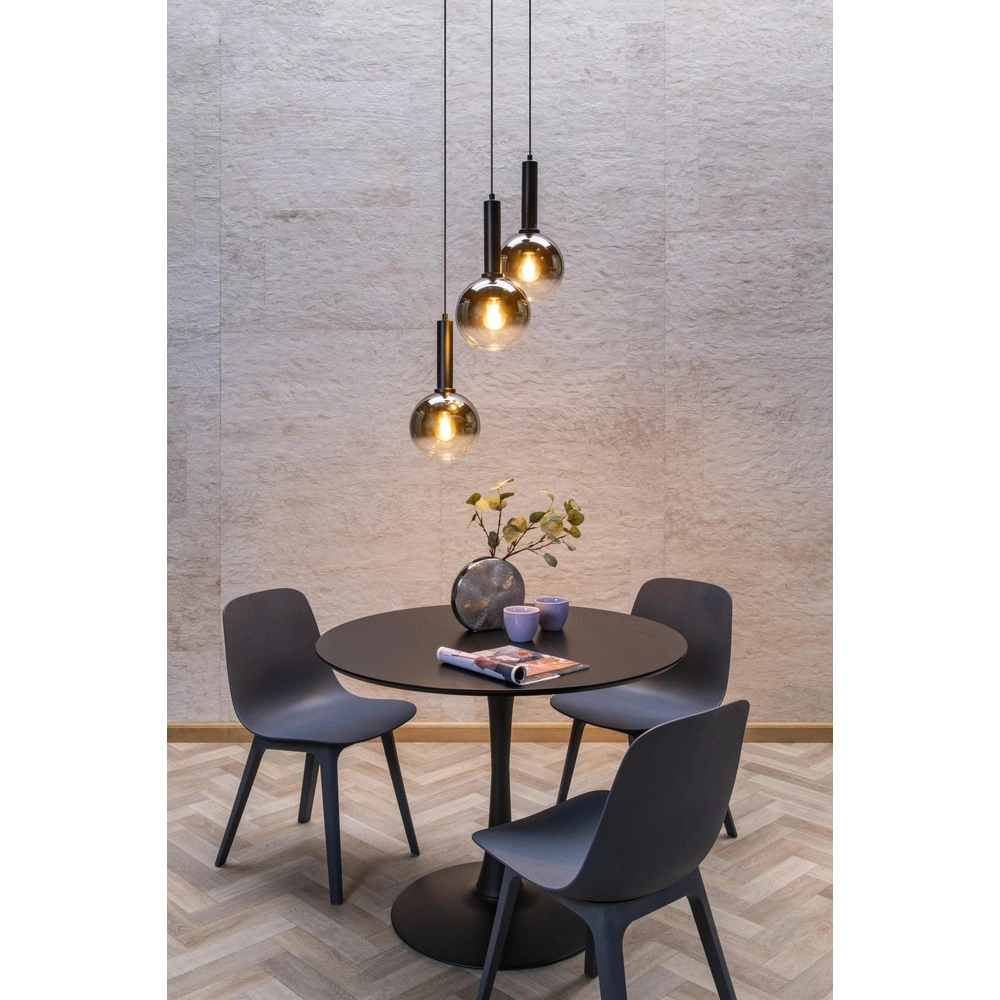 Pendant lamp Marius 3-light black Lucide 5411212452238