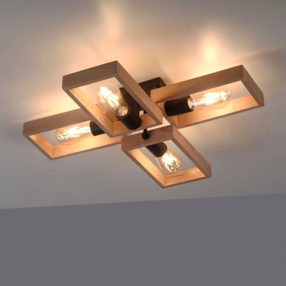 Country ceiling lamp Franky 4-light Just Light 4043689967949
