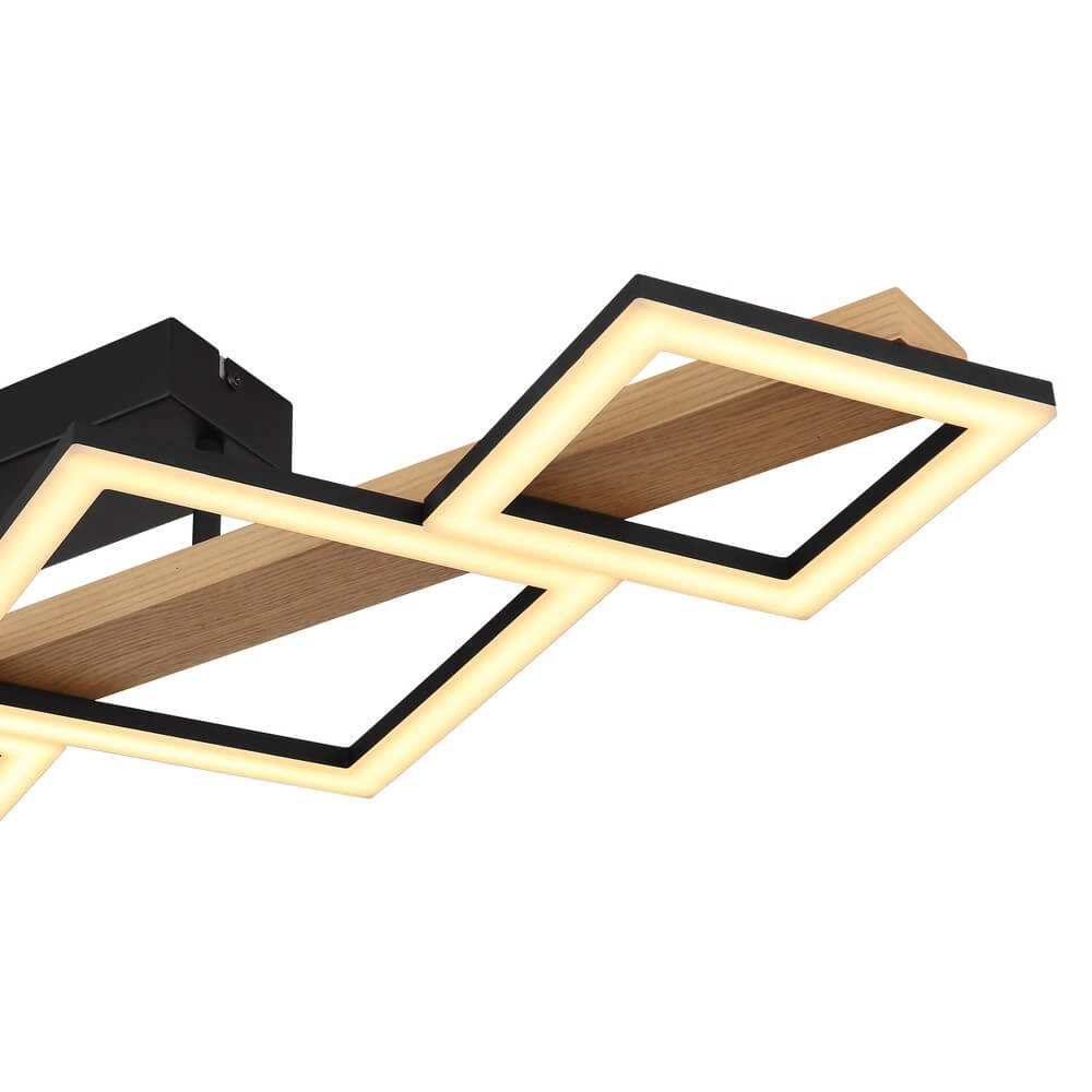 Modern ceiling lamp Dustin black 92cm Globo 9007371451104