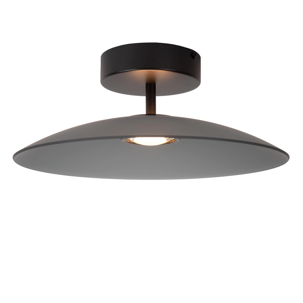 Sleek ceiling lamp Menga Ø 40cm smoke glass Premium by Lucide 5411212251237