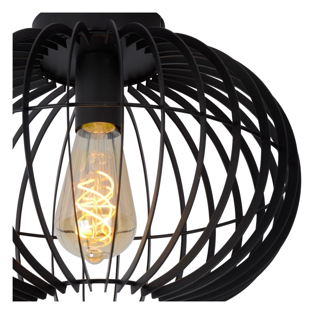 Ceiling lamp Reda Ø 32cm black Lucide 5411212782526