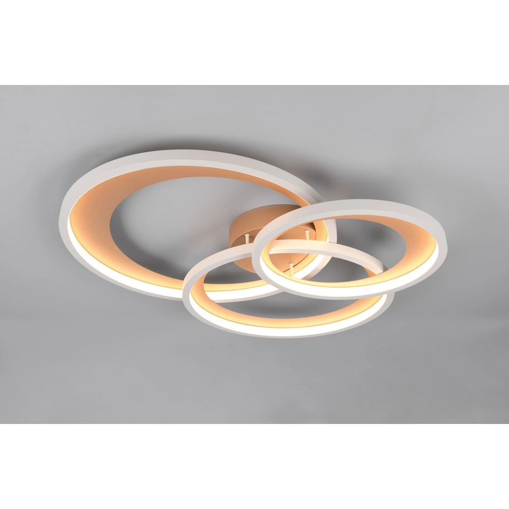 Modern ceiling lamp Granada mocha brown Trio 4017807653571