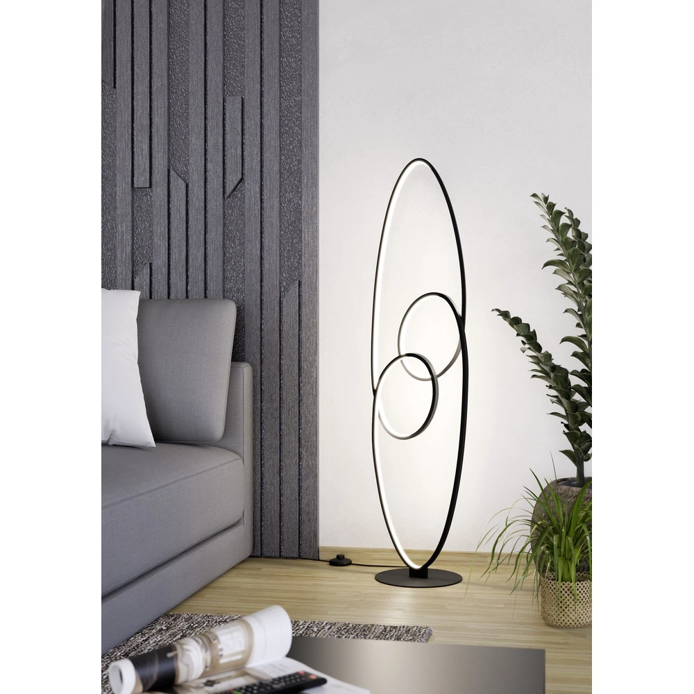 Modern LED floor lamp Gianella 120cm - black Eglo 9008606291489
