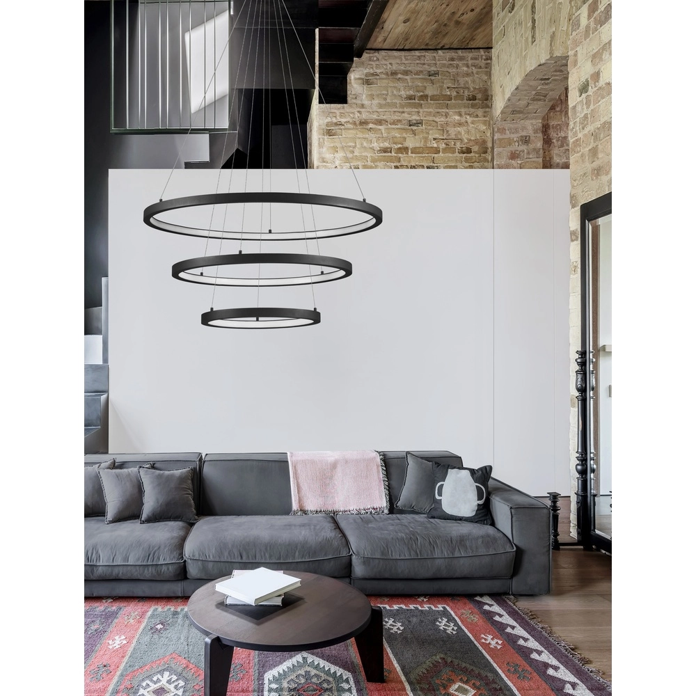 Black pendant lamp Empatia Design Triple