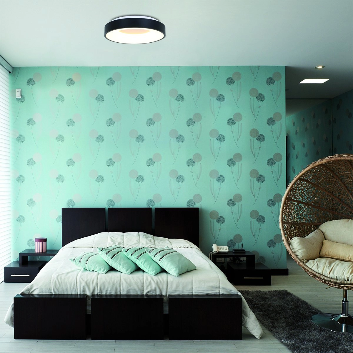 Bedroom ceiling lamp Ringlede Ø 38cm Steinhauer 8712746131246