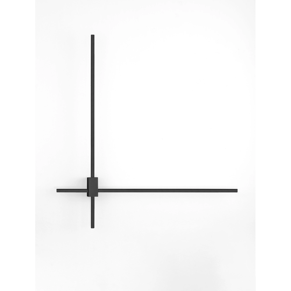 Sleek wall lamp Peak black Lyora 5212017473707