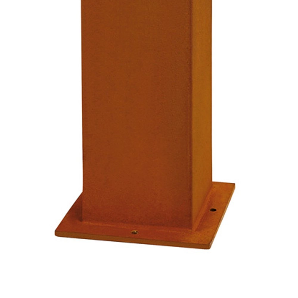 LED pedestal light Rusty 70cm square rust brown SLV 4024163157506