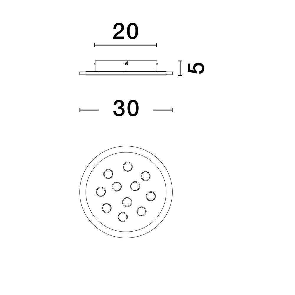 Ceiling light Astro Ø 30cm with RGB function Lyora 5212017450104