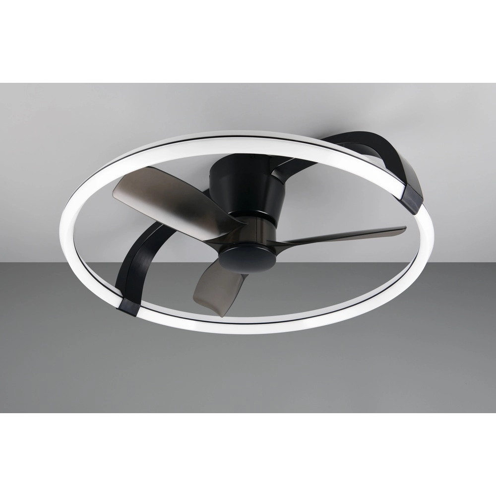 Smarthome fan Stockholm black Ø 73,5 Tuya Trio 4017807693133