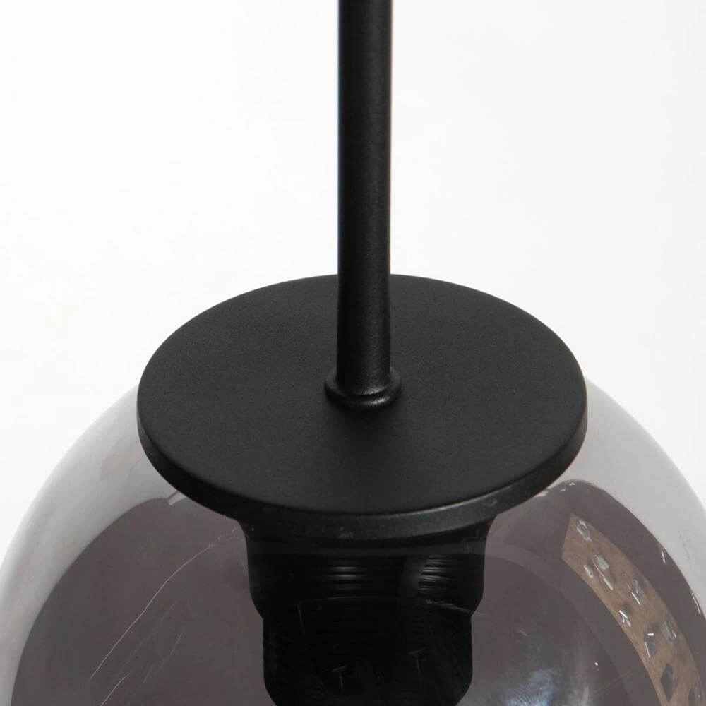 Pendant lamp HaloSwap with 1 smoke glass Ø 15cm Steinhauer 8712746179712