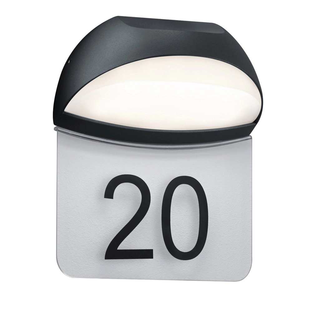 LED outdoor lamp Numero with house number