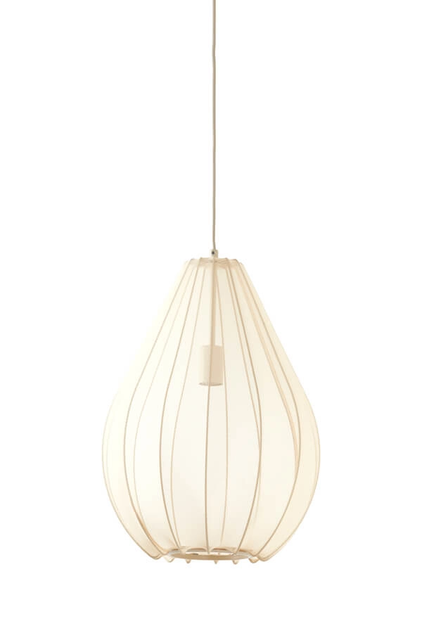 Japandi pendant lamp Itela cream Ø 38cm Light & Living 8717807702755