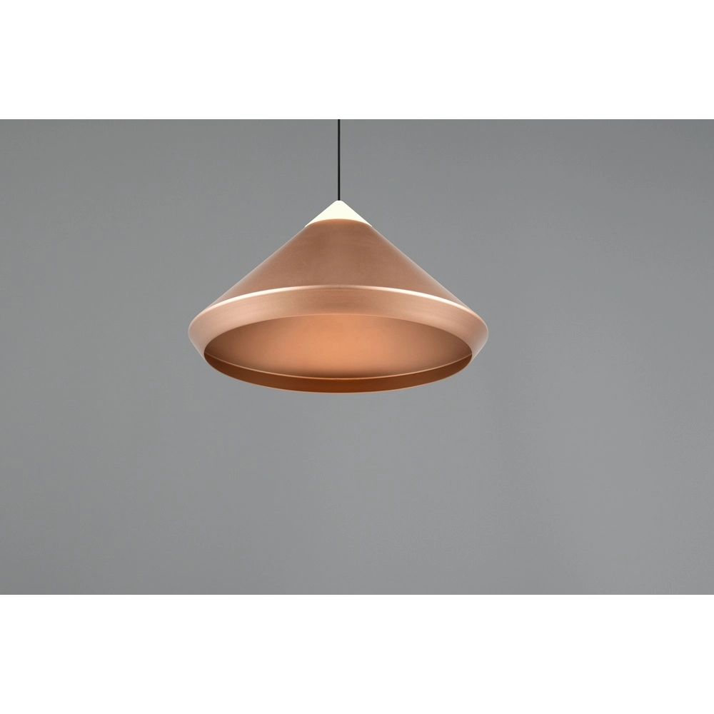 Modern pendant lamp Laguna Ø 30cm coffee brown Trio 4017807677522