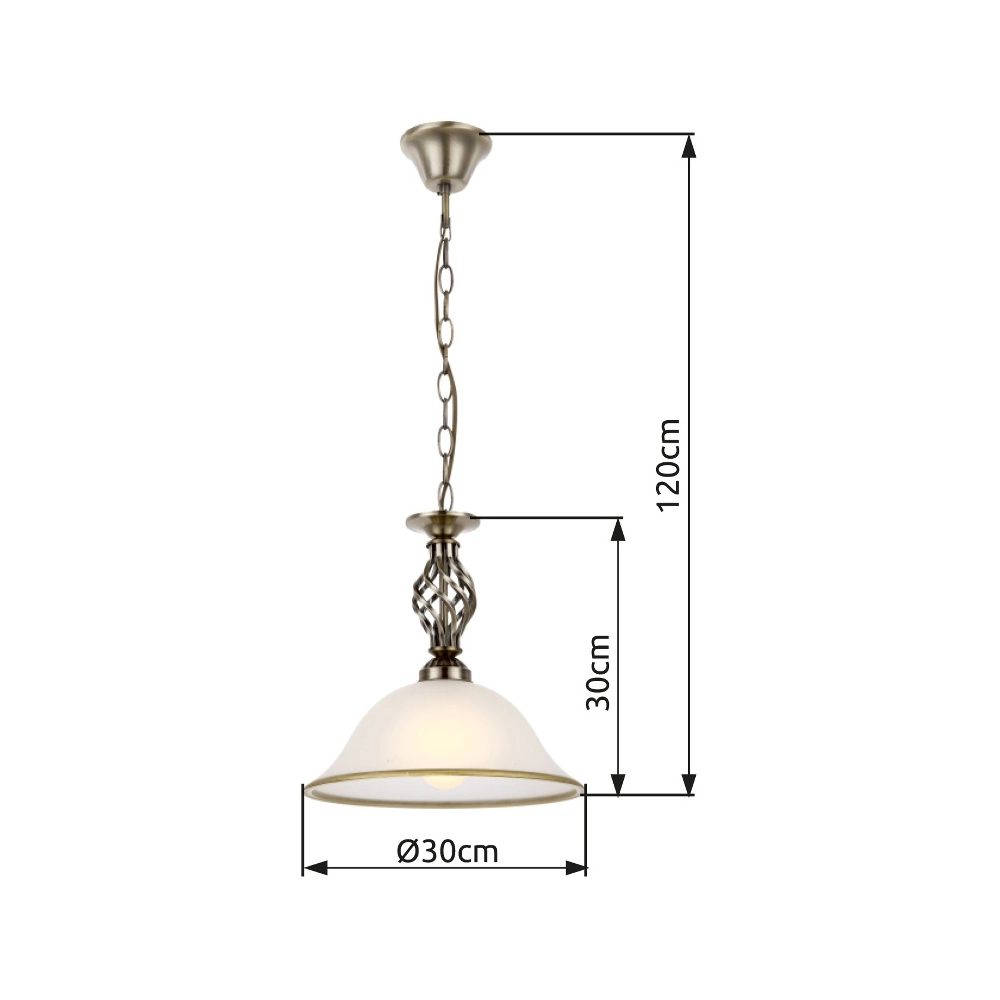 Classic pendant lamp Odin single Globo 9007371300693