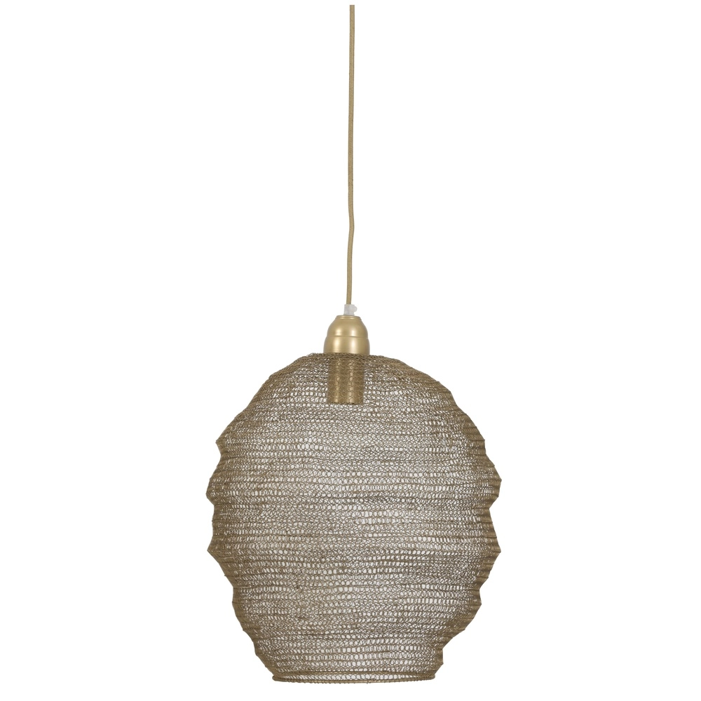 Mesh pendant lamp Nina Ø 38cm - antique bronze