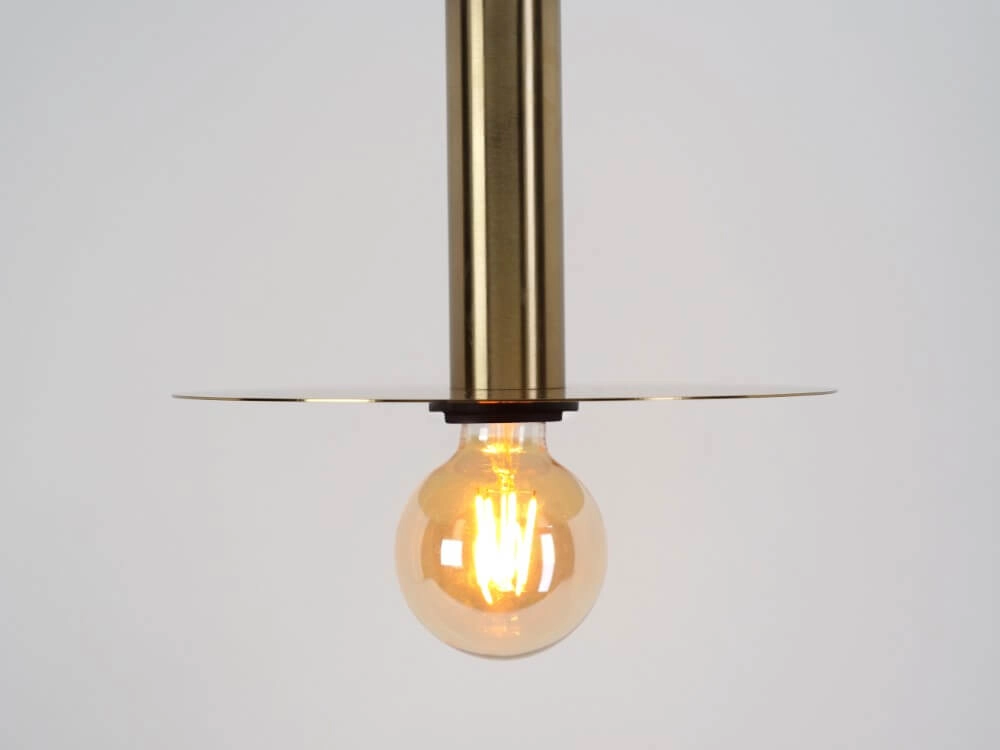 Golden pendant lamp Escandell Ø 25cm Eglo 9008606273874
