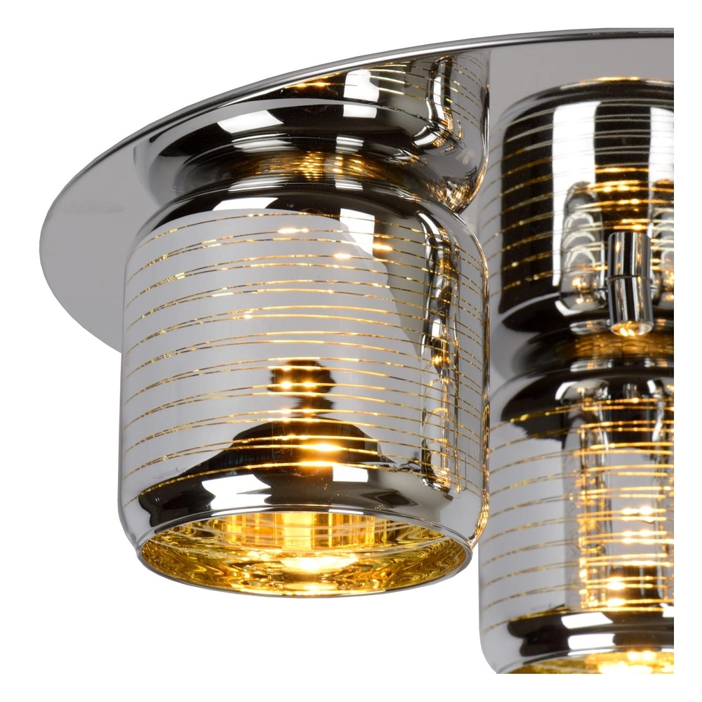Ceiling lamp Eryn Chrome 3-light Lucide 5411212702289