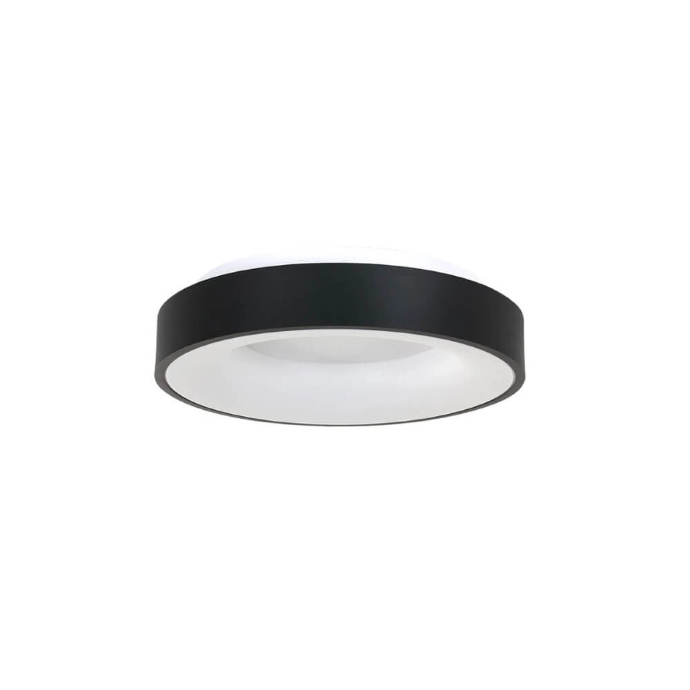 Black ceiling lamp Ringlede Ø 30cm