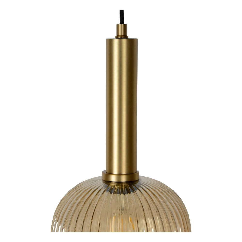 Pendant lamp Maloto Ø 20cm amber Lucide 5411212451187