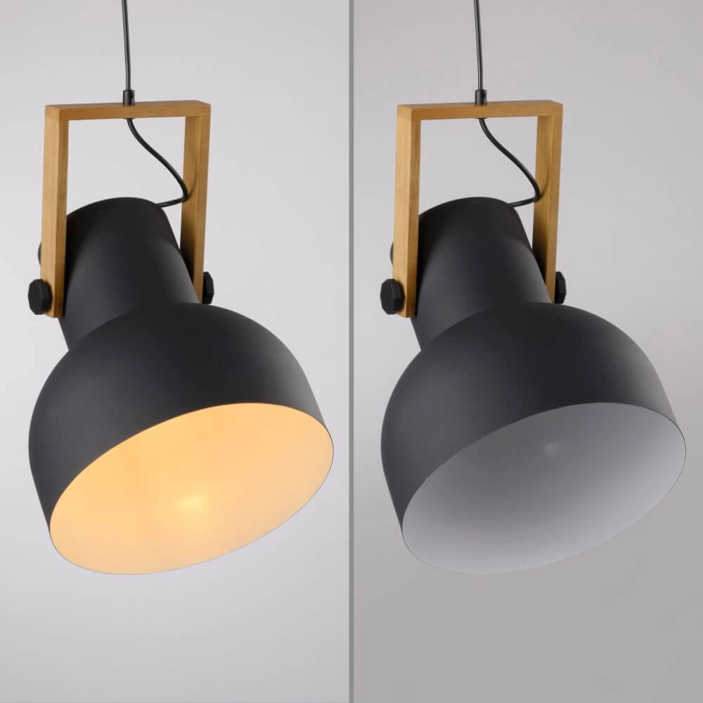 Pendant lamp Cup 2.0 1-light black Just Light 4043689000714