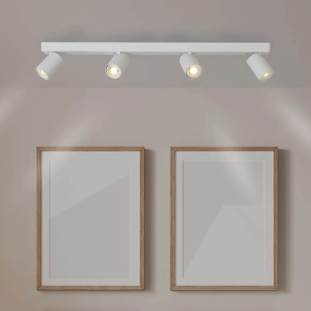 Ceiling lamp Moon 4 rectangular white Lyora