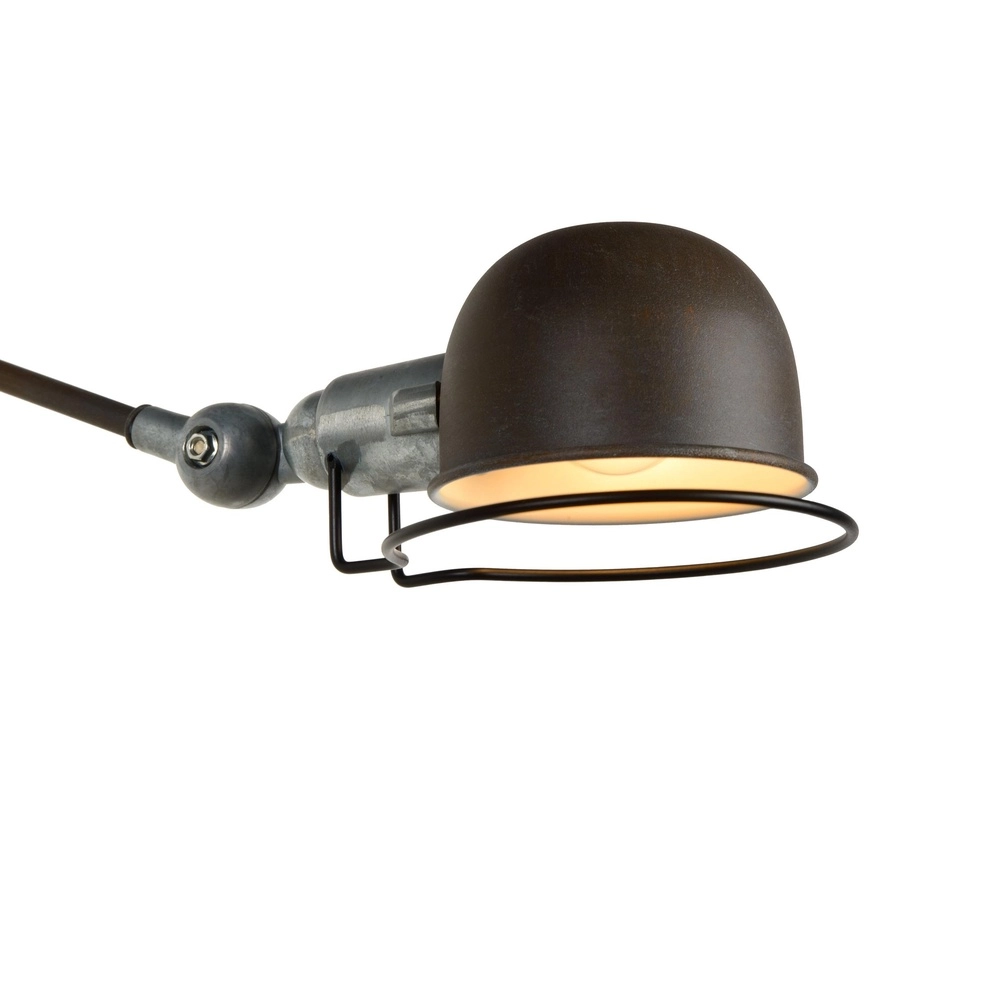 Fold-out wall lamp Honore classic rusty brown Lucide 5411212450388