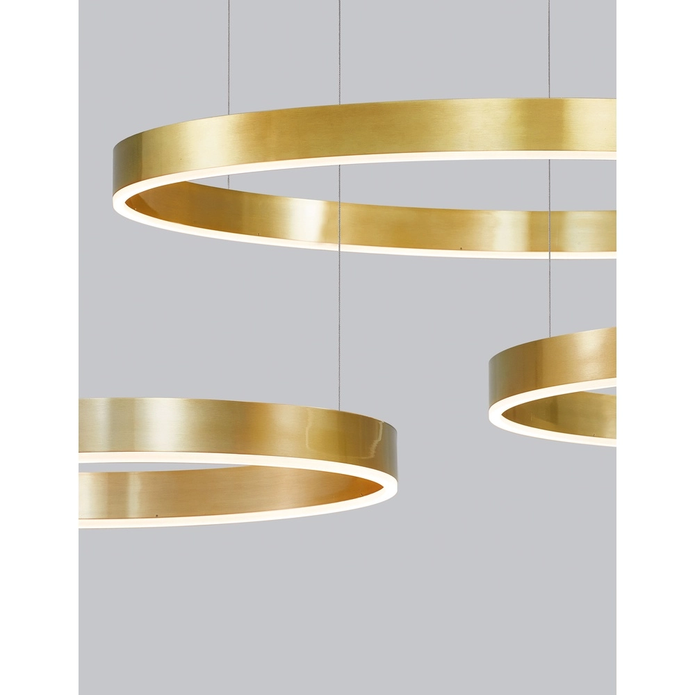 Pendant lamp Motif gold Ø 80cm 3000K Lyora 5212017421951
