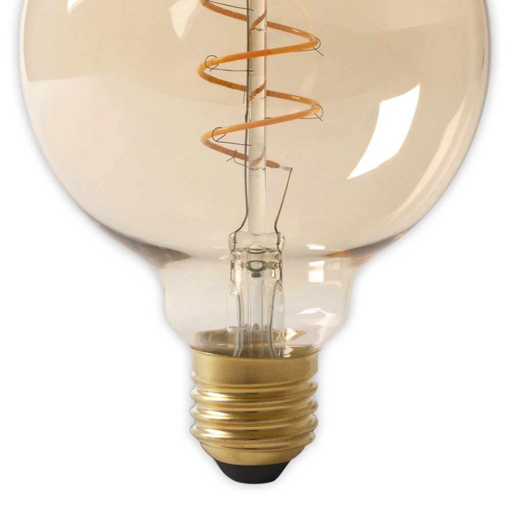 Carbon filament 3,8W - E27 - G125 - Led - Filament Gold Ø 12.5cm Circle 8712879152217