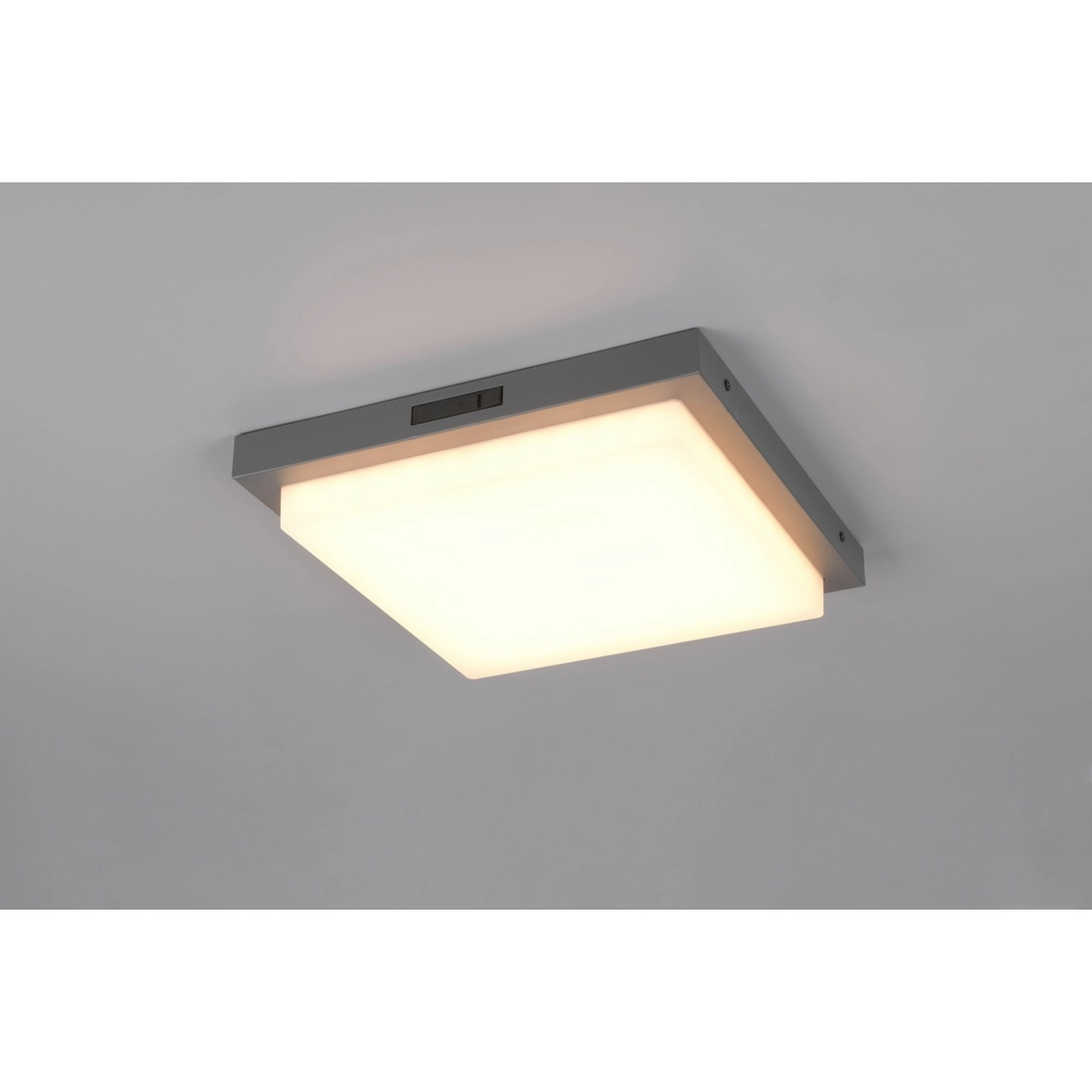 Ceiling lamp Bermejo square anthracite Trio 4017807648355