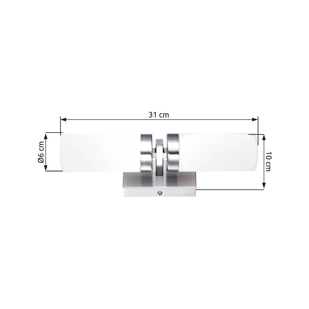 Wall lamp Space Double nickel Globo 9007371157235