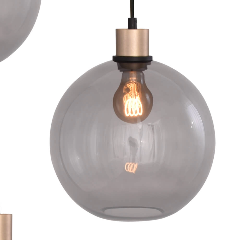 Vide hanging lamp Lazise 3x Ø 25cm gold Masterlight 8718121303055
