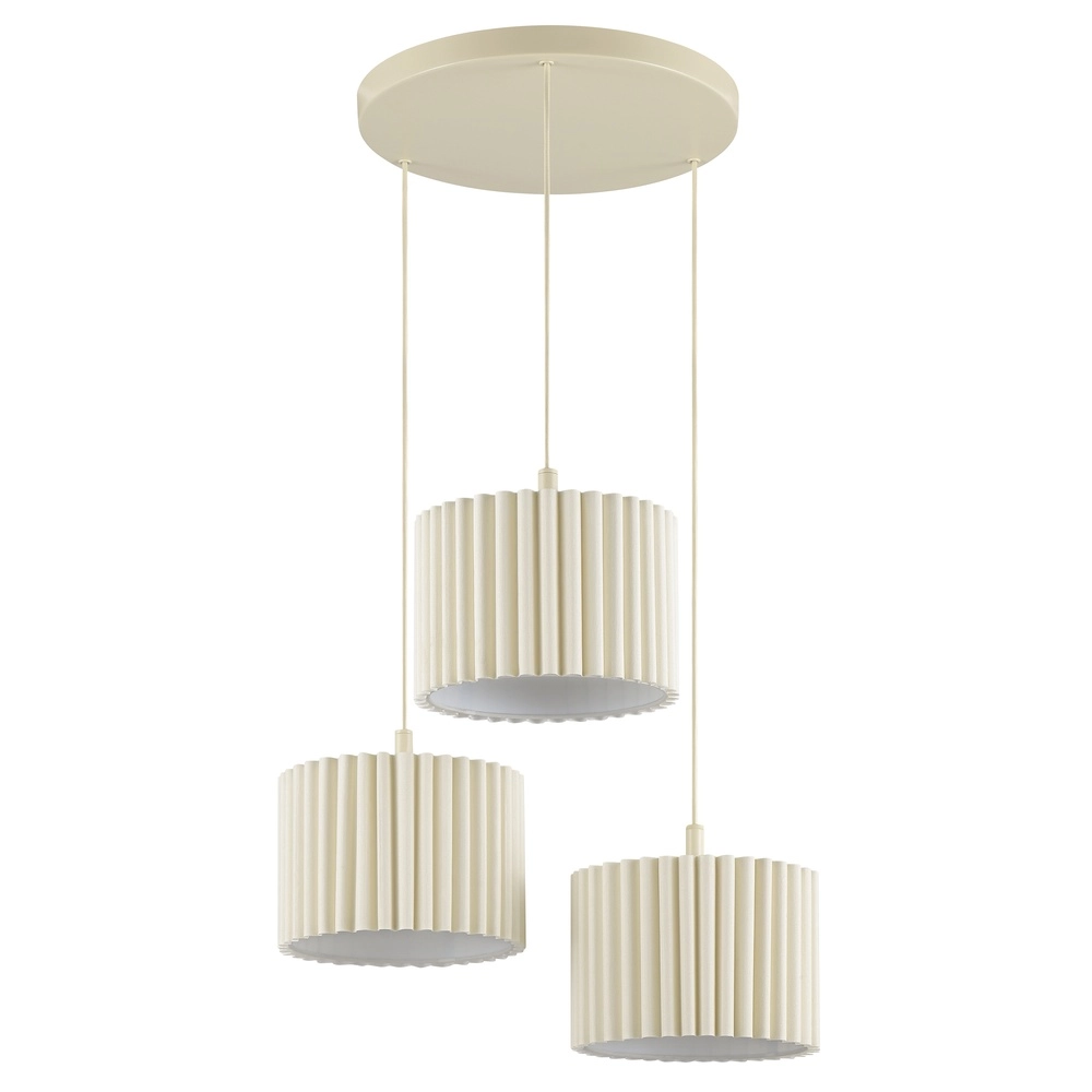 Japandi pendant lamp Velin Ø 61cm sand brown
