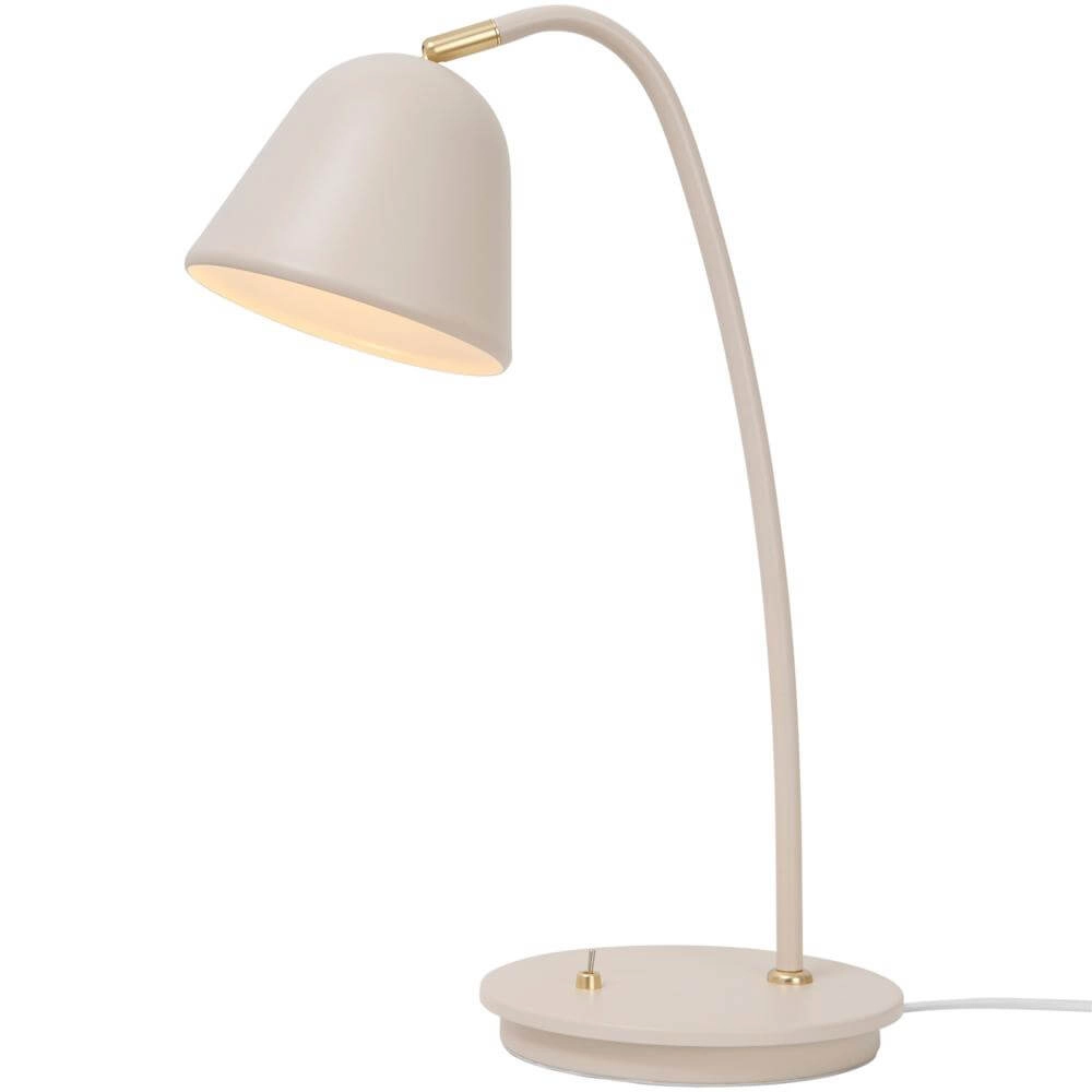 Table lamp Fleur sand brown design