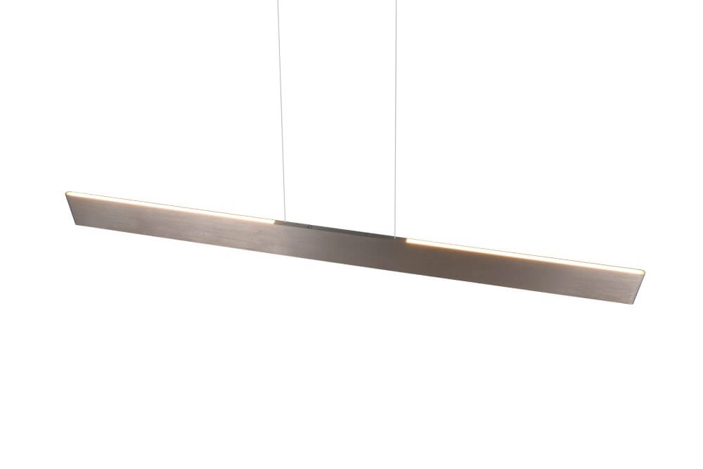 Led Office Pendant Light Galway 150cm - Stainless Steel Trio 4017807616675