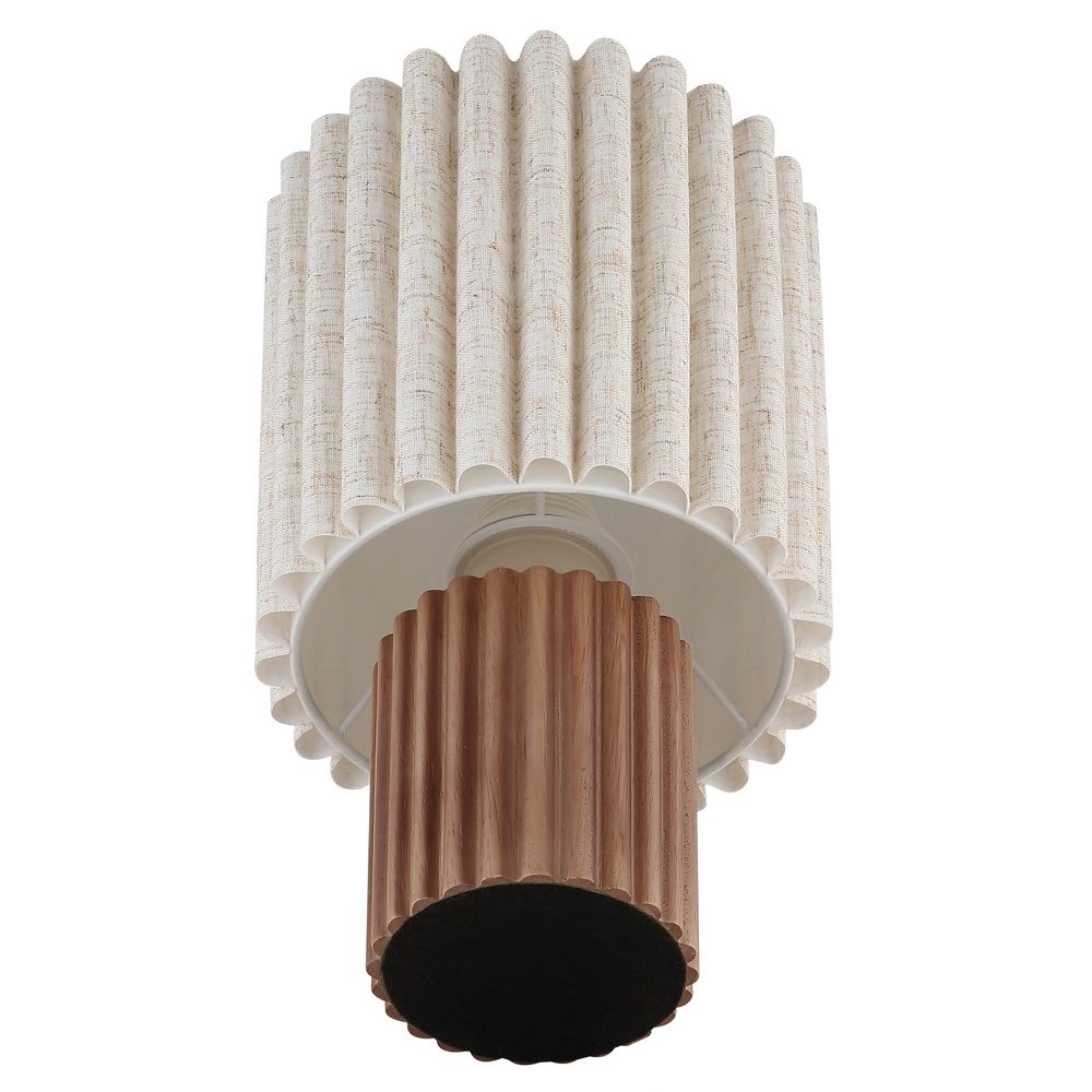 Unique table lamp Jannie brown round Globo 9007371586905