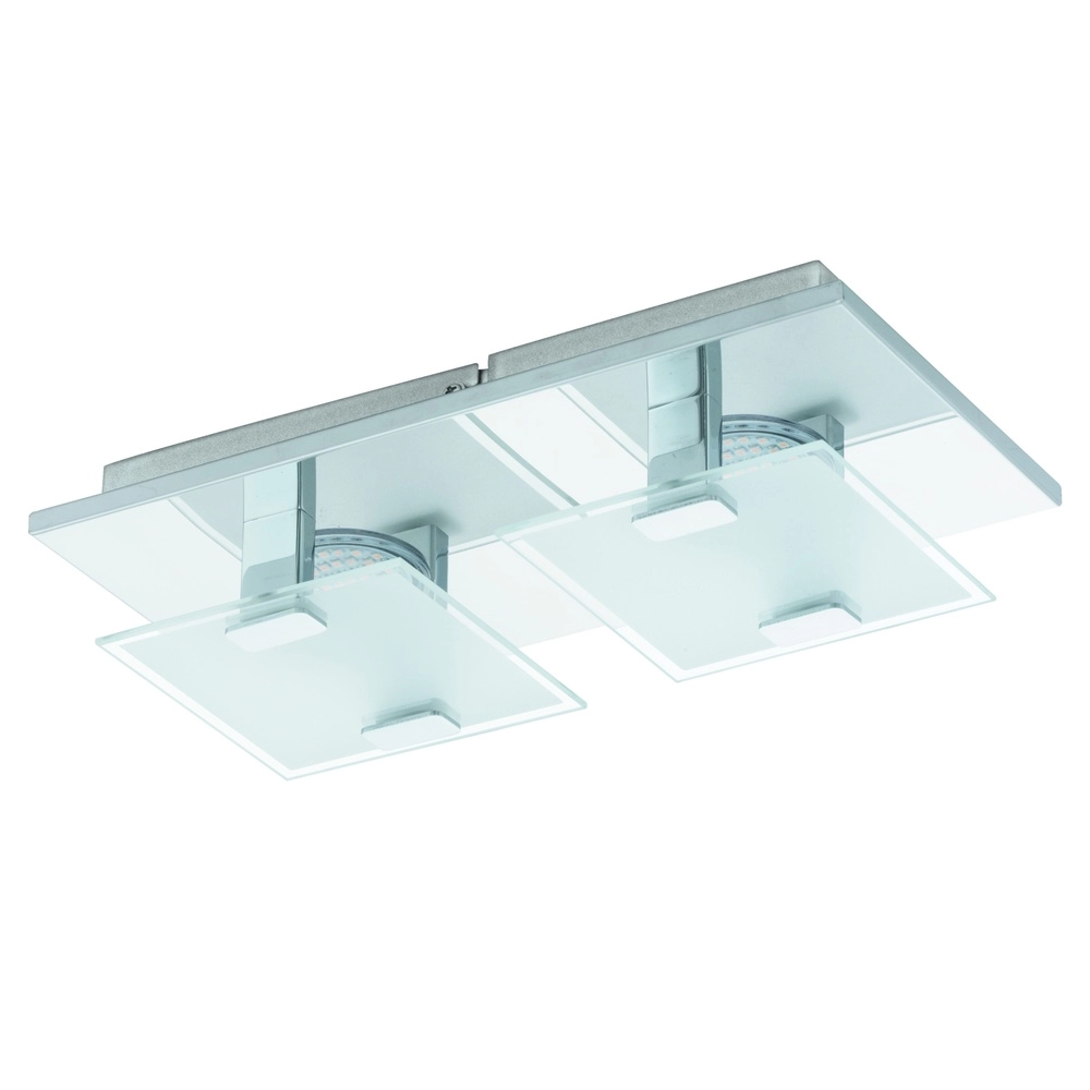 Modern ceiling lamp Vicaro 2-light chrome