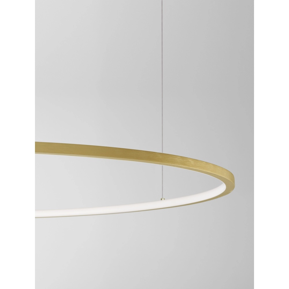 Round pendant lamp Tarquin gold Ø 100cm Lyora 5212017438355