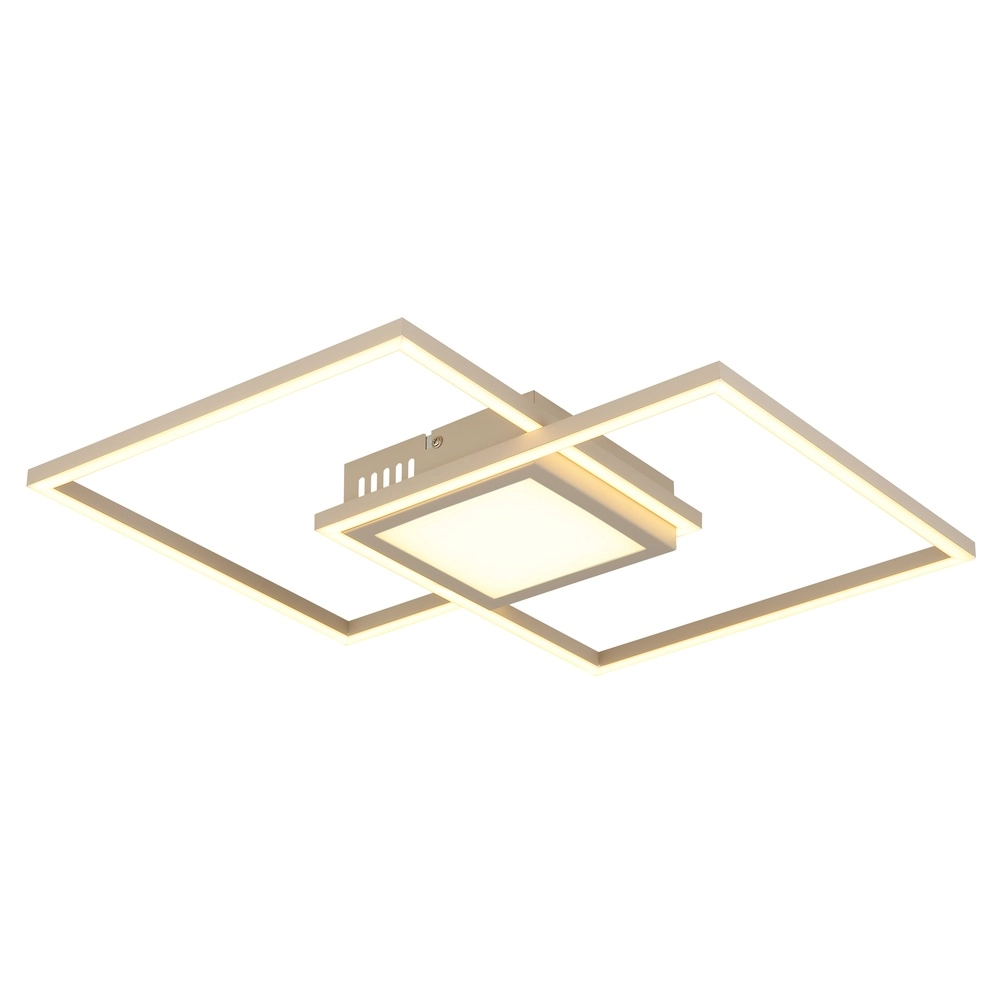Sleek ceiling lamp Saunders sand brown Globo 9007371590353