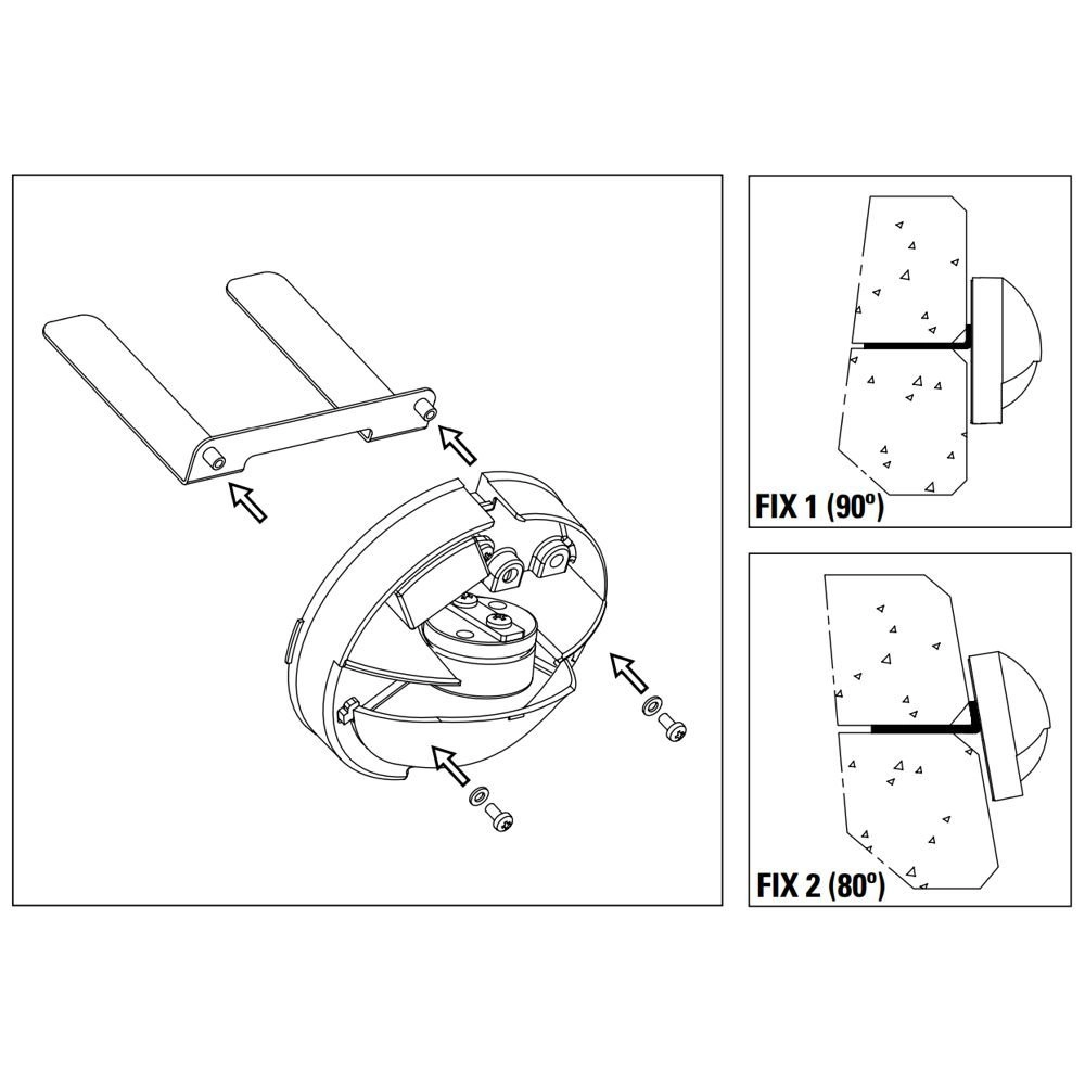 Mounting plate Fix 1 for Blink and Wedge wall lamp In-lite 8717051003035