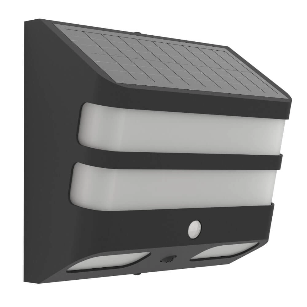 Solar wall lamp Stiappa black