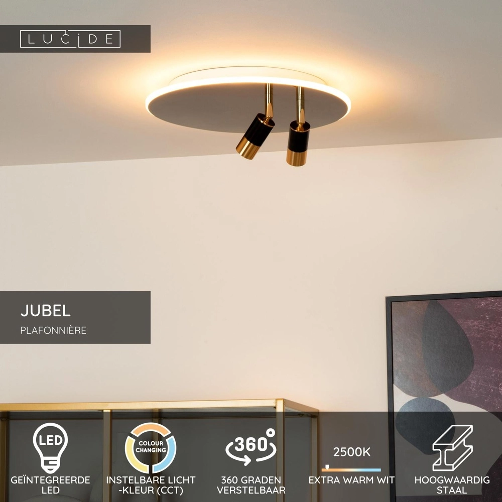 Design ceiling lamp Jubel black Ø 40cm Lucide 5411212712783