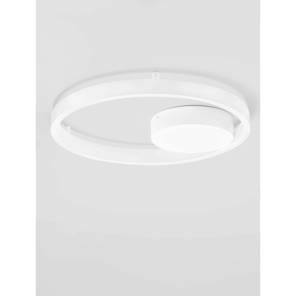 Ceiling lamp Hedra round Ø 40cm white Lyora 5212017448859