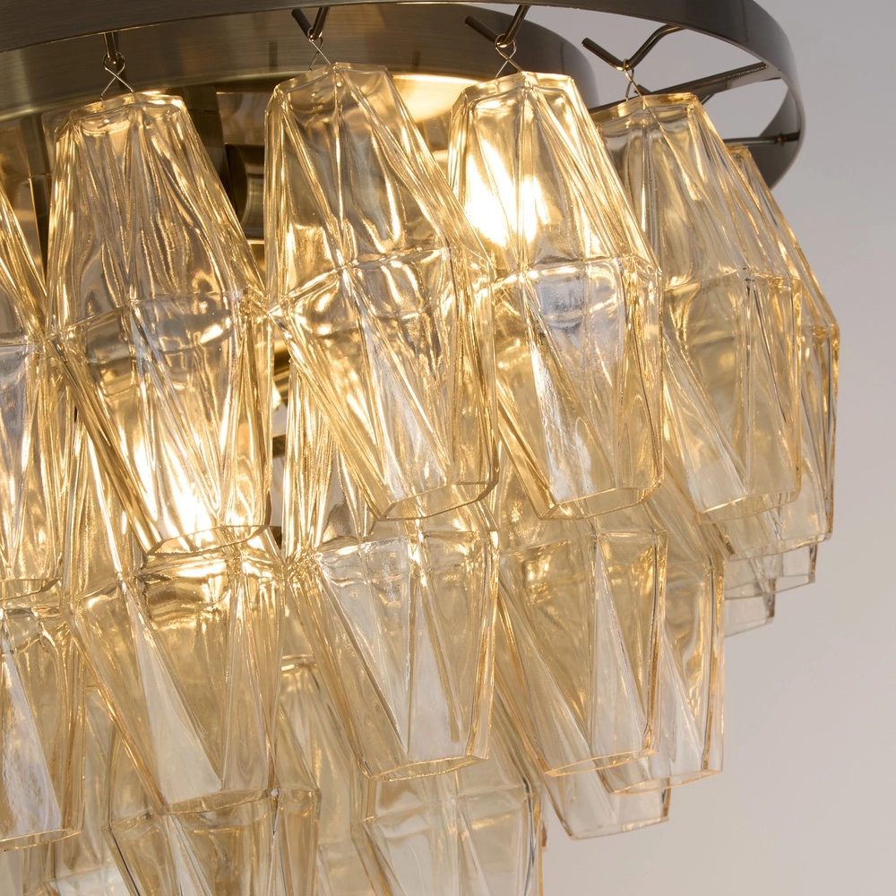 Ceiling lamp Alba antique brass Ø 43cm