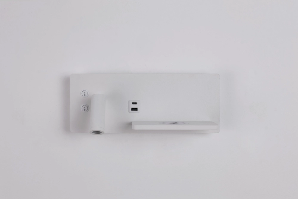 Bedside lamp Charge left white with wireless charger Artdelight 8720701103641