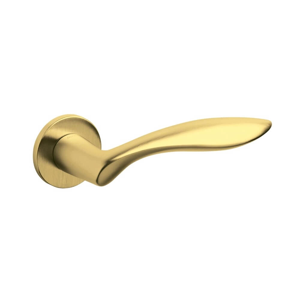 Design door handle Onda brass mat