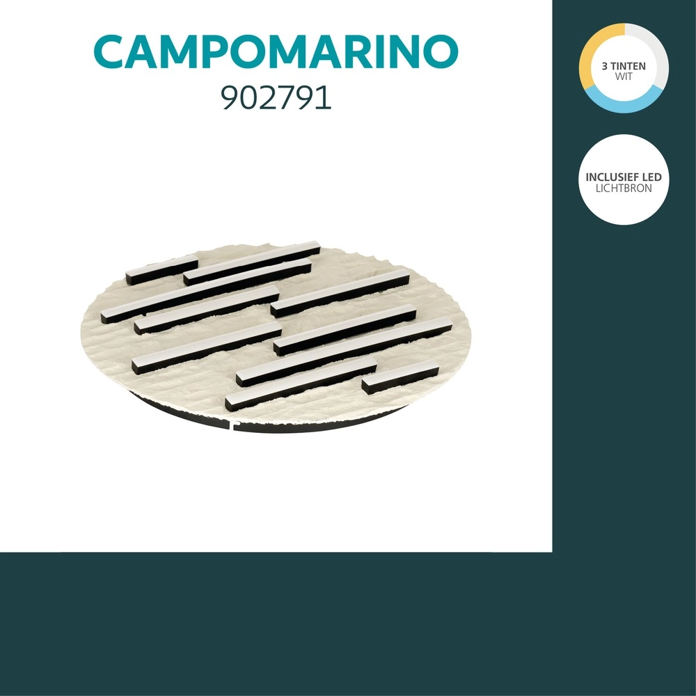 Ceiling lamp Campomarino sand brown Ø 48cm