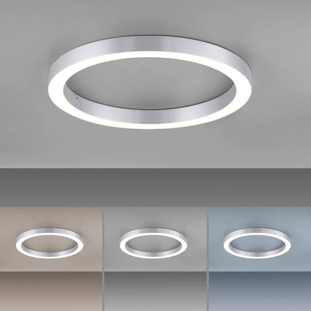 Round floor lamp Pure Lines Round Ø 50cm aluminum Paul Neuhaus 4012248375860