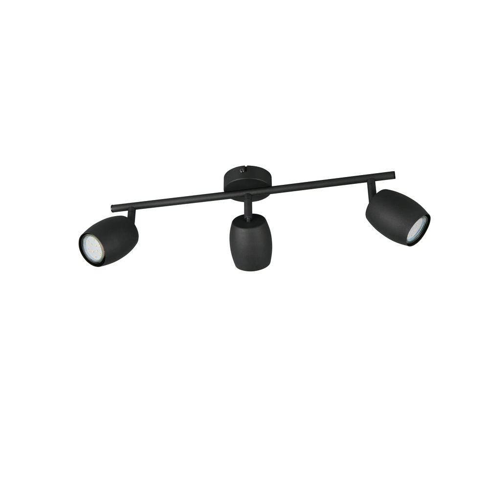 Ceiling lamp Nancy 3-light black Trio 4017807656732