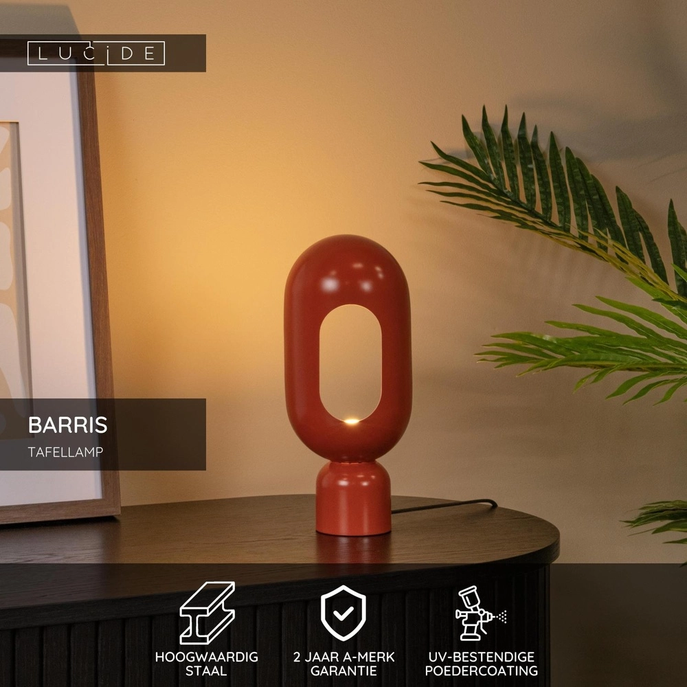 Table lamp Barris terracotta Lucide 5411212051592